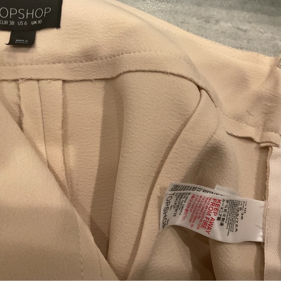 Topshop Women's Cream Asymmetrical Skirt - Picture 9 of 11